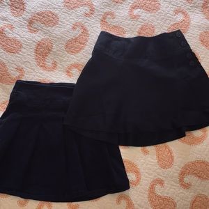 Two Navy Uniform Skirts Size 5